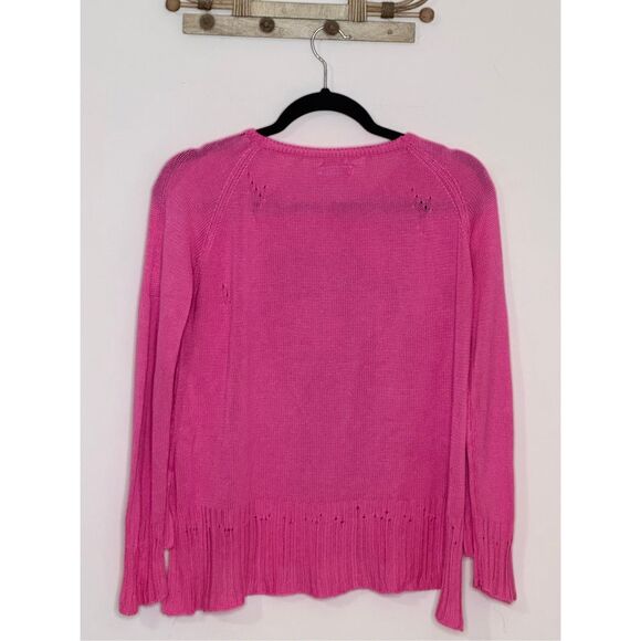 Lauren Moshi Helena Rasta Lion Sweater Pink Small - Picture 4 of 8